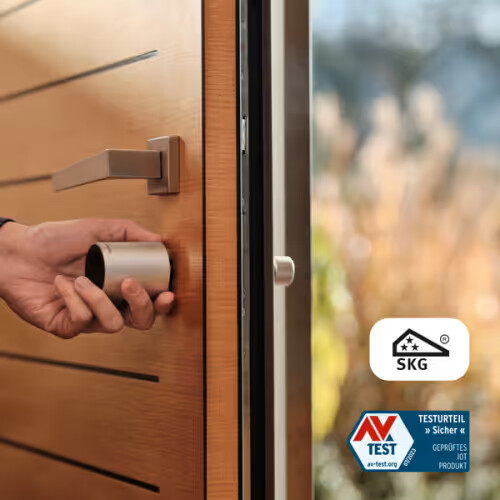 smart door lock and keys