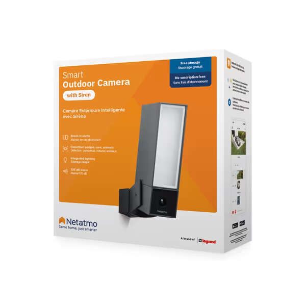 smart outdoor camera pack with siren x 2