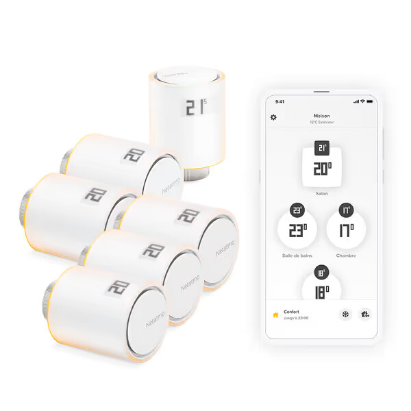 additional smart thermostatic head pack x 6